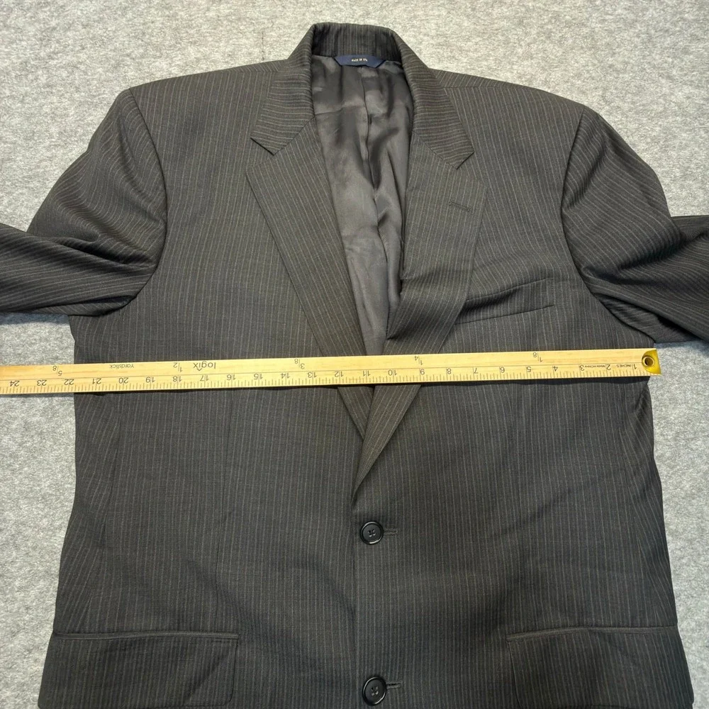 Brooks Brothers 1818 Madison Saxxon42L Gray Pinstripe Wool Blazer USA